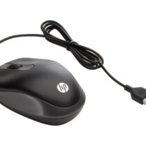 HP Travel Mouse Raton USB - 1000 DPI - Diseño Ultraligero y Supercompacto para Viaje - 2 Botones + Rueda de Desplazamiento - Ambidiestro - Color Negro