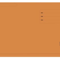 Gio By Elba Subcarpeta con Bolsa y Solapa Folio Naranja - Resistente Cartulina de 320gr - Bolsa y Solapa para Mayor Proteccion - Tamaño Folio para Documentos Importantes