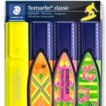 Staedtler Textsurfer Classic 364 Pack de 4 Marcadores Fluorescentes - Secado Rapido - Trazo 1 - 5mm Aprox - Colores Surtidos