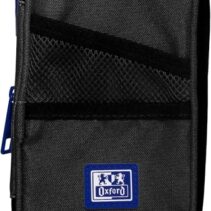 Oxford B-Max Estuche Portatodo Expandible - 1 Compartimento de Gran Capacidad - 2 Bolsillos Exteriores - Fabricado en Material Reciclado - Color Negro