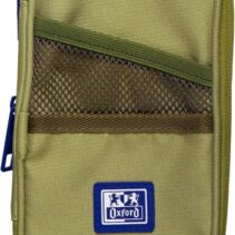 Oxford B-Max Estuche Portatodo Expandible - 1 Compartimento de Gran Capacidad - 2 Bolsillos Exteriores - Fabricado en Material Reciclado - Color Verde Safari