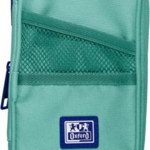 Oxford B-Max Estuche Portatodo Expandible - 1 Compartimento de Gran Capacidad - 2 Bolsillos Exteriores - Fabricado en Material Reciclado - Color Ice Mint