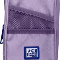 Oxford B-Max Estuche Portatodo Expandible - 1 Compartimento de Gran Capacidad - 2 Bolsillos Exteriores - Fabricado en Material Reciclado - Color Lavanda