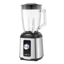 Muvip Batidora de Vaso 1800W 1.5L - 2 Velocidades - Funcion Pulse - Cuerpo Acero Inoxidable - Cuchillas Dentadas con Recubrimiento de Titanio