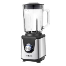 Muvip Batidora de Vaso 1800W 1.8L - 2 Velocidades - Funcion Pulse - Cuerpo Acero Inoxidable - Cuchillas Dentadas con Recubrimiento de Titanio