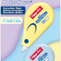 Tipp-Ex Mini Pocket Mouse Pastel Pack con 2 Cintas Correctoras 5mm x 6m - Resistente - Escritura Instantanea
