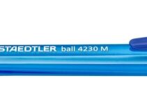Staedtler 4230 M Boligrafo Retractil - Punta 1mm - Ancho de Linea Medio - Diseño Triangular - Color Azul