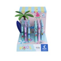 Pilot Pool Party Expositor de 12 Boligrafos Frixion Ball + 12 Boligrafos Frixion Ball Clicker - Borrables - Recargables - Colores Surtidos