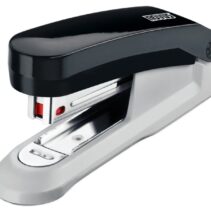 Novus Evolution E15 Grapadora de Sobremesa - Hasta 15 Hojas - Grapado Cerrado y Clavado - Incluye 200 Grapas Nº10 - Color Negro/Gris