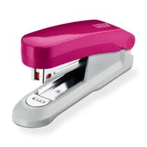 Novus Evolution E15 Fresh Grapadora de Sobremesa - Hasta 15 Hojas - Grapado Cerrado y Clavado - Incluye 200 Grapas Nº10 - Color Rosa/Gris