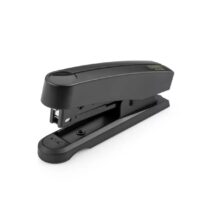 Novus Harmony B10 re+new Grapadora de Sobremesa - Fabricada con 95% de Plastico Reciclado - Hasta 15 Hojas - Grapado Cerrado y Clavado - Incluye 200 Grapas - Color Negro