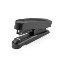Novus B10FC re+new Grapadora de Sobremesa - Fabricada con 95% de Plastico Reciclado - Hasta 20 Hojas - Grapado Plano y Clavado - Incluye 200 Grapas - Color Negro