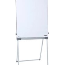 Dahle 96011 Profesional Pizarra/Caballete Metalico 670x950mm - Superficie Magnetica - 2 Portafotos Extraibles - Bandeja para Rotuladores - Color Blanco