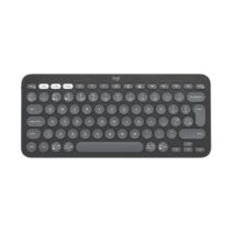 Logitech Pebble Keys 2 K380s Teclado Inalambrico - Bluetooth + RF Logi Bolt - Teclas Silenciosas de Perfil Bajo - Easy‑Switch para 3 Dispositivos - Formato Mini QWERTY - Bateria hasta 36 Meses - Color Grafito
