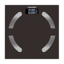 Blaupunkt BP5009 Bascula de Bano Digital Extraplana - 180kg con Vidrio Templado - Sensores de Alta Precision - Pantalla LCD con Indicador de Temperatura Ambiente - Activacion Automatica - Color Negro