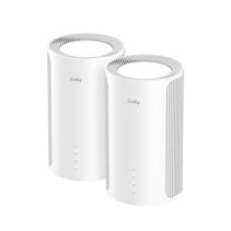 Cudy BE6500 Pack de 2 Sistemas WiFi 7 Mesh 2.5G - Servidor y Cliente VPN - Ethernet 2.5Gbps - Soporta hasta 200 Dispositivos - Control en la Nube con App - 116x202mm - Color Blanco