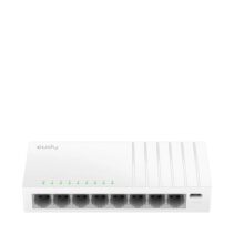 Cudy Switch 8 Puertos RJ45 - Alimentacion por USB-C - Capacidad Conmutacion 16Gbps - Indicadores LED - 138x61.5x24mm - Color Blanco