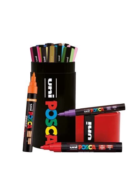 Posca Lata Metalica con 13 Marcadores de Pintura - 4x PC-5M
