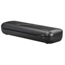 Hama Plastificadora A4 - Laminas hasta 0.6mm - Velocidad Laminacion 230mm/min - Calentamiento en 4 Minutos - Boton de Liberacion - 33x10.6x6cm - Color Negro