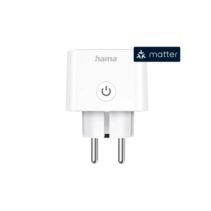 Hama Enchufe WLAN Inteligente - WiFi - IP20 - Compatible con Asistente de Voz - Monitor Energia - Control con App - 7.7x5.5x5.5cm - Color Blanco