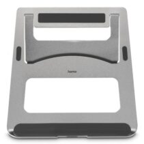 Hama Aluminium Soporte para Portatil hasta 15.6" - Soporta hasta 5kg - Plegable - Antideslizante - Aluminio - 23x23x1cm - Color Plata