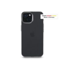 Hama Always Clear Funda para iPhone 15 - Antideslizante - Especial Antiamarilleo - Poliuretano Termoplastico - Bordes Elevados - Color Transparente