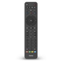 Hama Mando a Distancia para TV - Universal - Alcance 10m - 43 Botones - Acceso Directo a Plataformas de Streaming - Permite 8 Dispositivos Simultaneos - 20.2x4.7x2.1cm - Color Negro