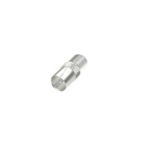 Hama Essential Adaptador de Conector F Hembra a Coaxial Macho - Color Plata