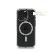 Hama Extreme Protect Funda para iPhone 16 Pro - Magnetico - Antideslizante - Policarbonato - Proteccion D3O - Bordes Elevados - Color Transparente