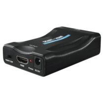 Hama Essential Conversor Analogico a Digital - Full HD - Cable 0.74m - Euroconector - HDMI - 8.8x2.5x5.7cm - Color Negro