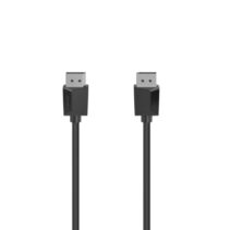 Hama Essential Cable DisplayPort 1.2 4K - Longitud 3m- Blindaje Doble - Velocidad hasta 21.6Gbps - Color Negro