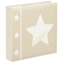 Hama Skies Album de Fotos - Capacidad para 200 Fotos 10x15cm - Insercion Lateral - Tapa Plastificada - 22.5x22cm - Color Beige
