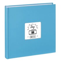 Hama Fine Art Album de Fotos - 100 Paginas Blancas - Tapa de Papel con Textura - 30x30cm - Color Azul