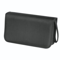 Hama Antistatic Archivador de Nylon para 80 CDs/DVDs - Fundas de Poliester - Proteccion contra Cargas Electrostaticas - 29.5x16.6x7.5cm - Color Negro