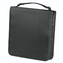 Hama Antistatic Archivador de Nylon para 160 CDs/DVDs - Fundas de Poliester - Proteccion contra Cargas Electrostaticas - 30.4x33.5x6.8cm - Color Negro