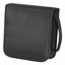 Hama Antistatic Archivador de Nylon para 40 CDs/DVDs - Fundas de Poliester - Proteccion contra Cargas Electrostaticas - 16.4x17x6.1cm - Color Negro