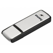 Hama Fancy Memoria Pendrive USB 2.0 con Tapa - 16GB de Capacidad - 10Mb/s de Transferencia - Aluminio Cepillado - 20x68x8mm - Color Negro y Plata