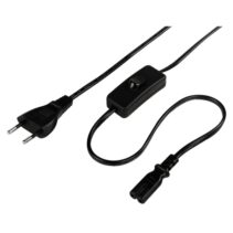 Hama Cable de Alimentacion Acodado CEE7/16 Macho - Hembra C7 - Longitud 2m - Seccion 0.75mm2 - Color Negro