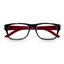 Hama Gafas de Lectura de +2.5 Dioptrias - Montura de Plastico Reciclado - Unisex - Color Negro y Rojo