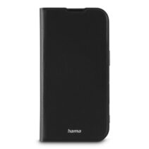 Hama Daily Protect Funda para iPhone 16 - Cierre Magnetico - Antideslizante - Antihuellas - Poliuretano Termoplastico - Funcion de Soporte - Bordes Elevados - Color Negro