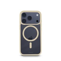 Hama Frame Protect Funda para iPhone 17 Pro - Antideslizante - Magnetico - Policarbonato y Poliuretano Termoplastico - Color Beige