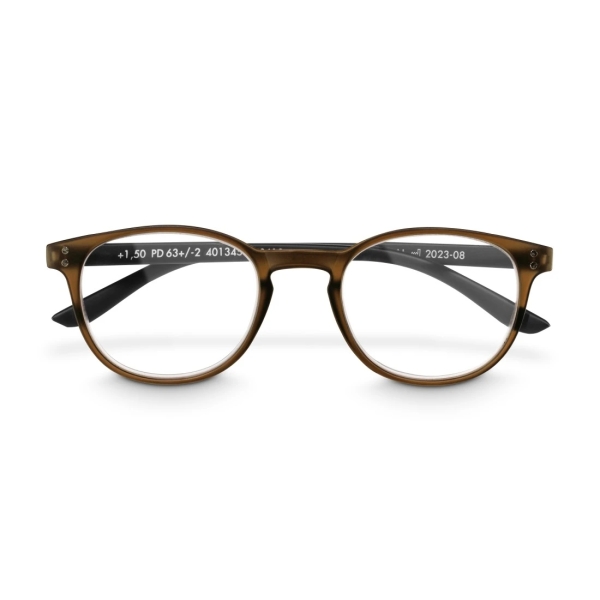 Hama Gafas de Lectura de +1.5 Dioptrias - Montura de Plastico Reciclado - Unisex - Color Marron