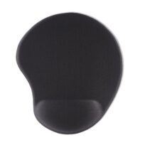 Hama Ergo Mini Alfombrilla para Raton - Ergonomico - Base Antideslizante - Efecto Memoria - 20x23x2.1cm - Color Negro