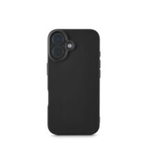 Hama Fantastic Feel Funda para iPhone 16 - Antiadherente Anti-Suciedad - Poliuretano Termoplastico - Bordes Elevados - Color Negro