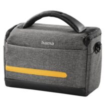 Hama Terra Funda para Camara - Poliester Reciclado - Adaptable a Maleta - Compartimento Separado para Objetivo - Asa de Mano - 23x9.5x14cm - Color Gris