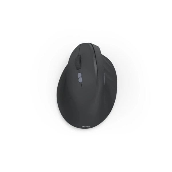 Hama EWM-500L Raton Optico Inalambrico para Zurdos 1600dpi - Ergonomico - 7 Botones - Rango 10m - USB-A RF 2.4GHz - 8.6x7.1x11.5cm - Color Negro