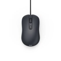 Hama Cm-200 Raton Optico 2000dpi - Cable 180cm - 4 Botones - Silencioso - Uso Ambidiestro - 5.8x3.5x10.3cm - Color Negro
