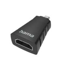 Hama Essential Adapatador de Video - 4K - HDMI Hembra - Micro HDMI Macho - Color Negro