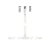 Hama Essential Antena Dipolo DAB+ - Cable Coaxial de 1.75m - Color Blanco