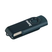 Hama Rotate Memoria Pendrive USB 3.0 - 256GB de Capacidad - 90Mb/s de Transferencia - Tapa Giratoria - Cuerpo Metalico - Color Azul